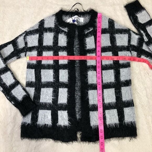 🆕 Vero Moda in Blue Comfy Fuzzy Open Cardigan - Picture 7 of 7